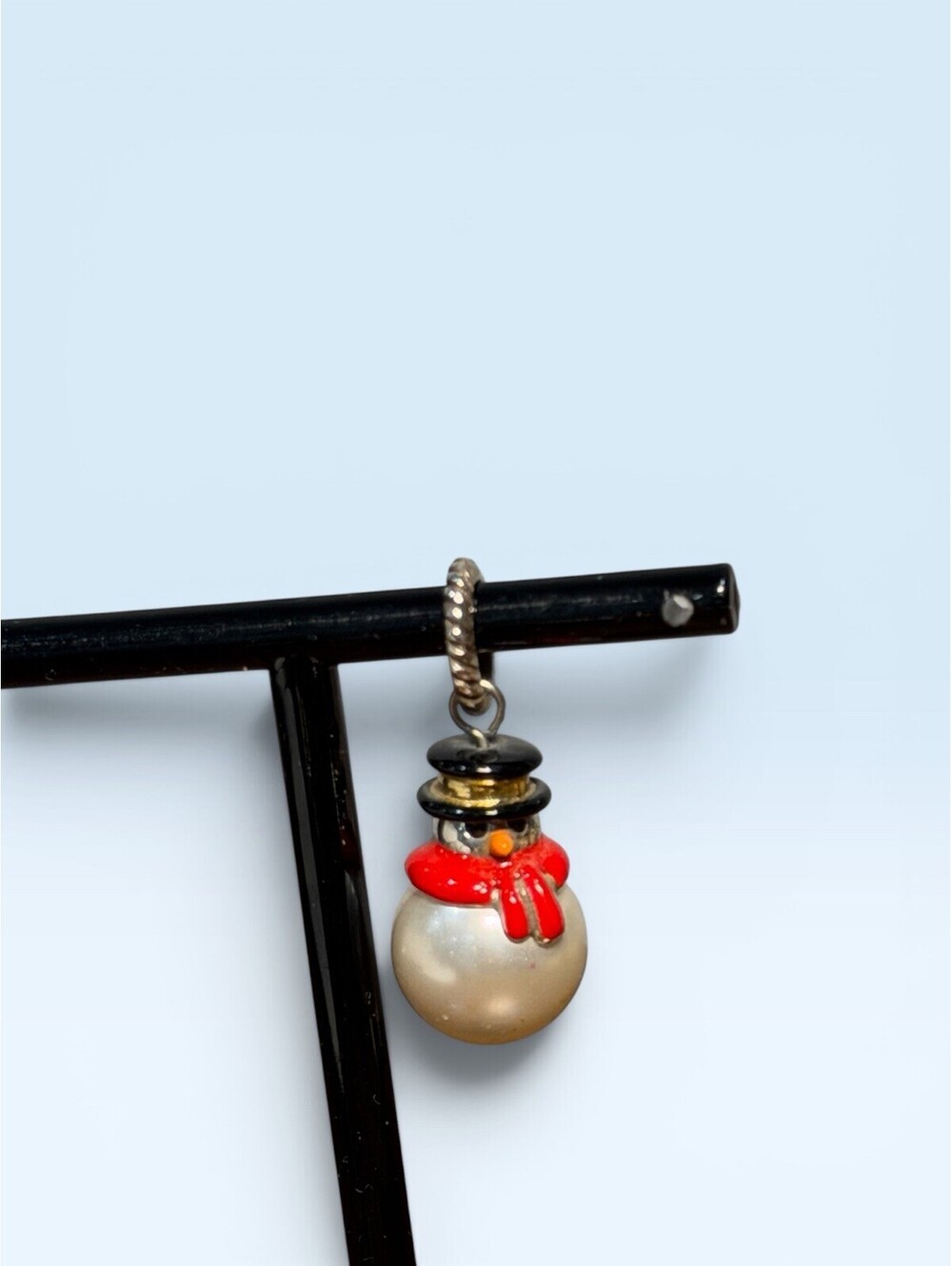 Brighton Bracelet Charm FROSTY Snowman Pearl Belly Christmas Holiday Retired